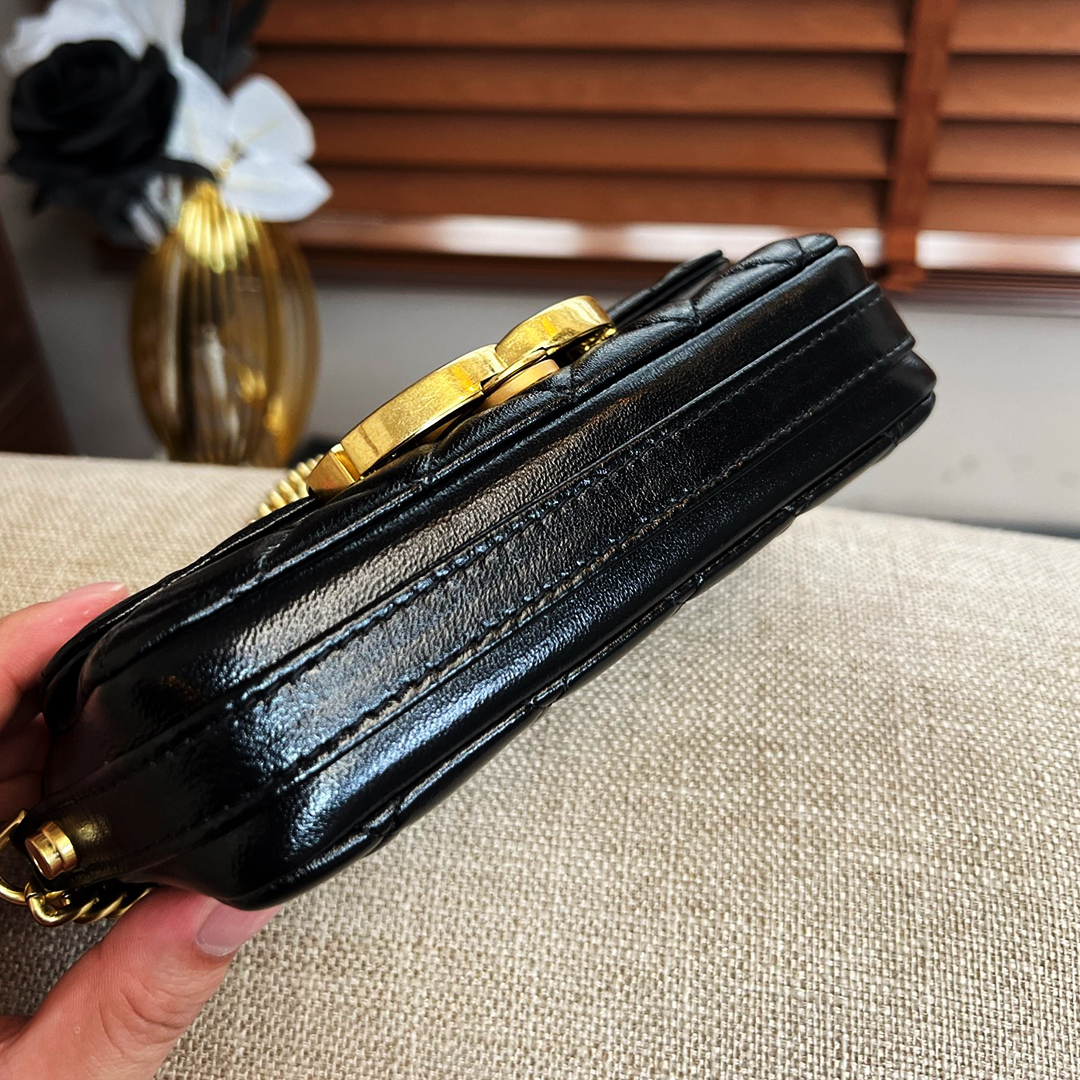 Chanel Shiny Calfskin Quilted Flap